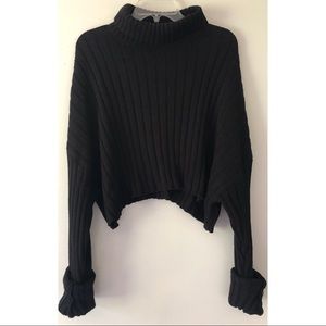 Forever21 Plus Cropped Turtleneck Sweater